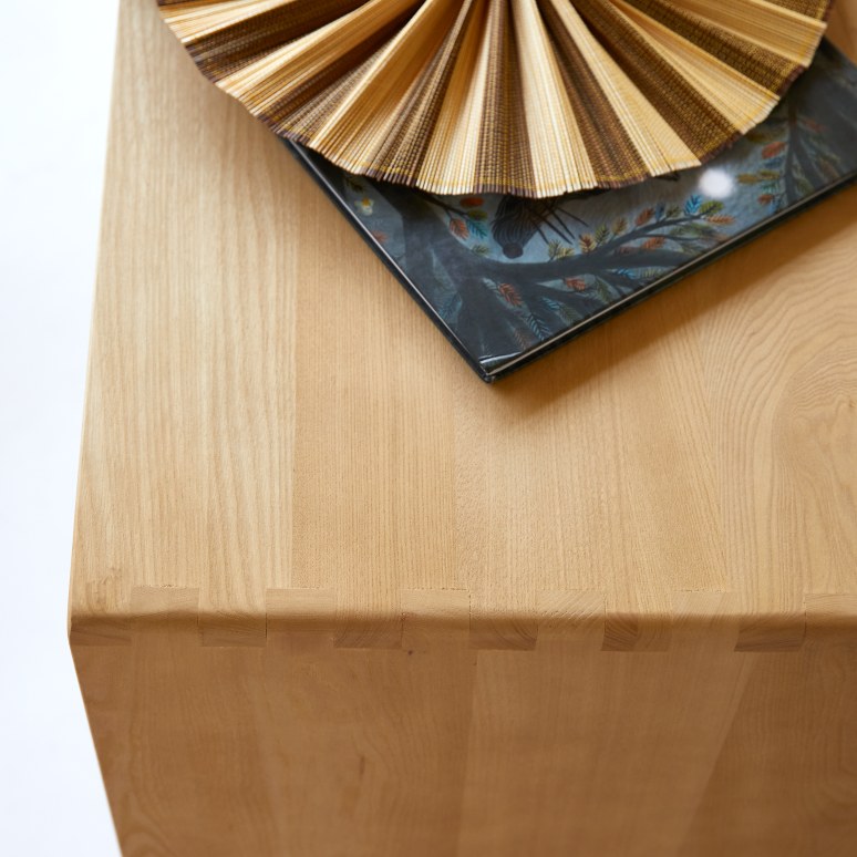 Luis - Children's solid elm and cane chest of drawers