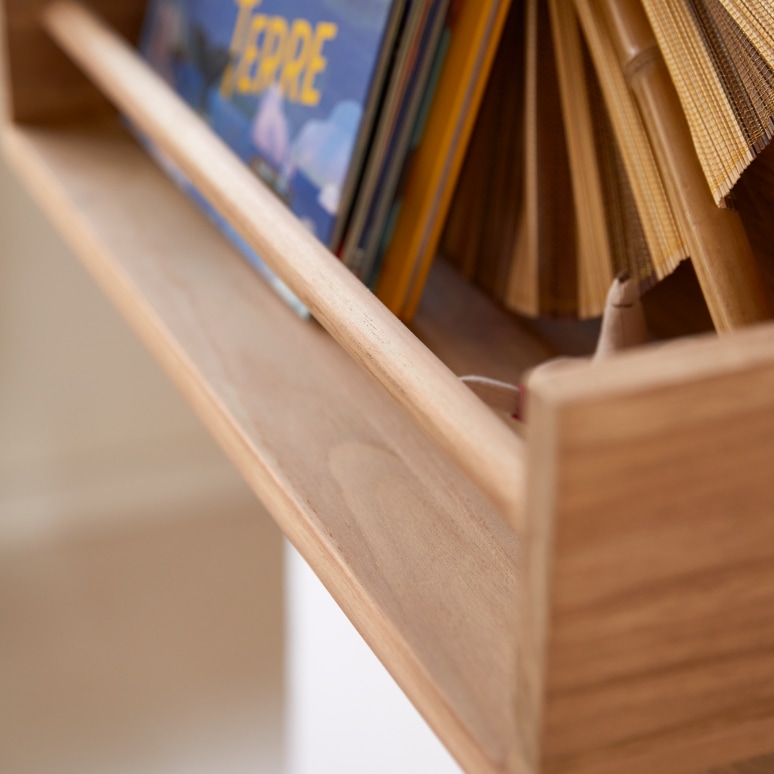 Ugo - Wandregal aus Teak massiv für Kinder 60 cm