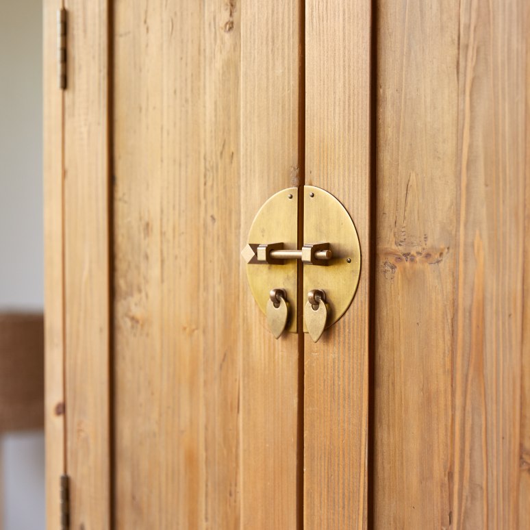 Yuki - Armoire enfant en pin massif recyclé naturel