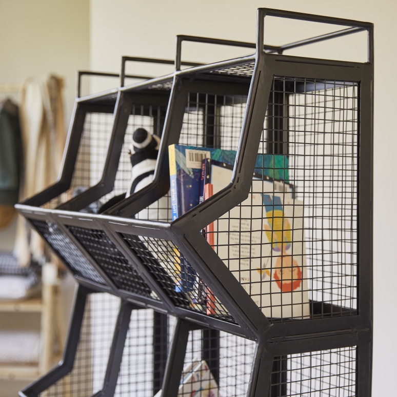 Cléo - Scaffale a scomparti in metallo per bambini
