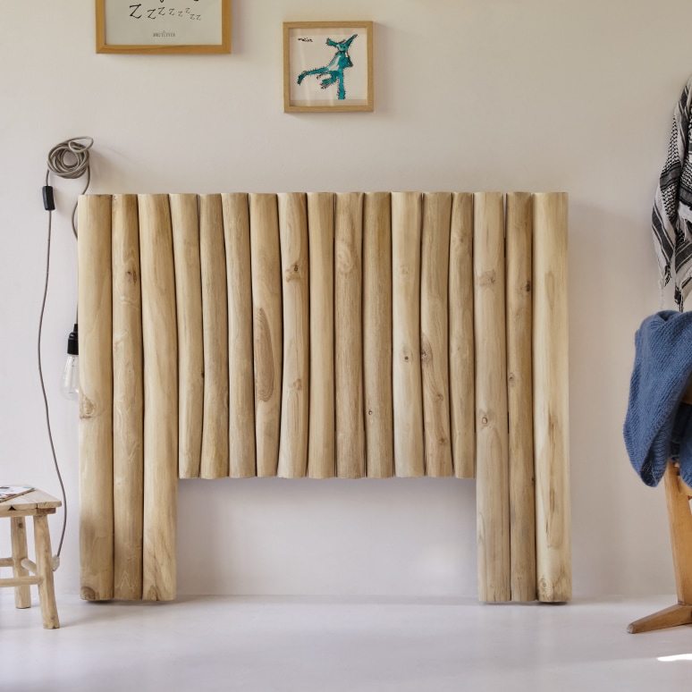 River - Testiera per bambini in teak massello 120 cm