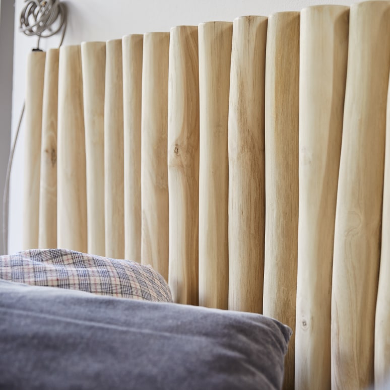River - Solid teak headboard 120 cm
