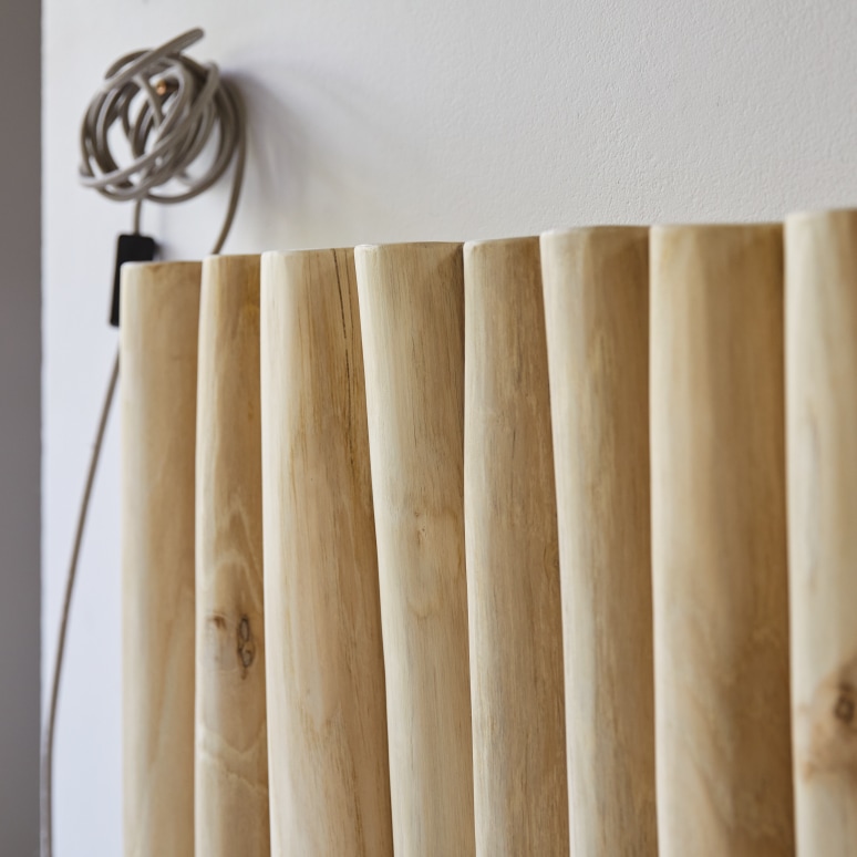 River - Children's solid teak headboard 120 cm