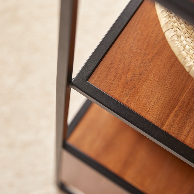 Agra - Columna infantil de acacia maciza y metal