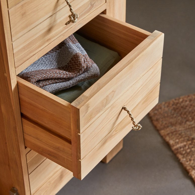 Minimalys - Armadio guardaroba in teak massello per bambini