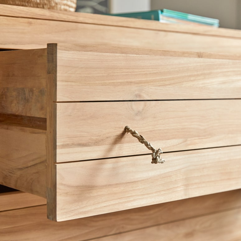 Minimalys - Cómoda infantil de teca maciza