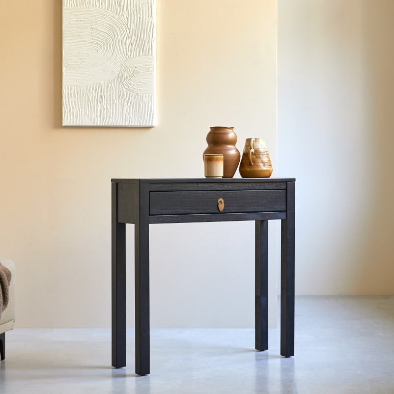 Zenaka - Console d'entrée en pin massif P. 25 cm