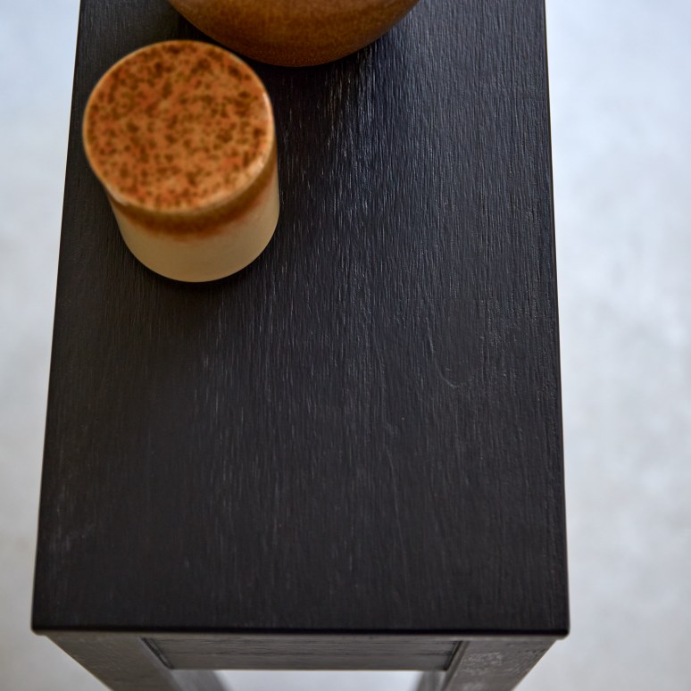 Zenaka - Haltafel van massief grenen D. 25 cm