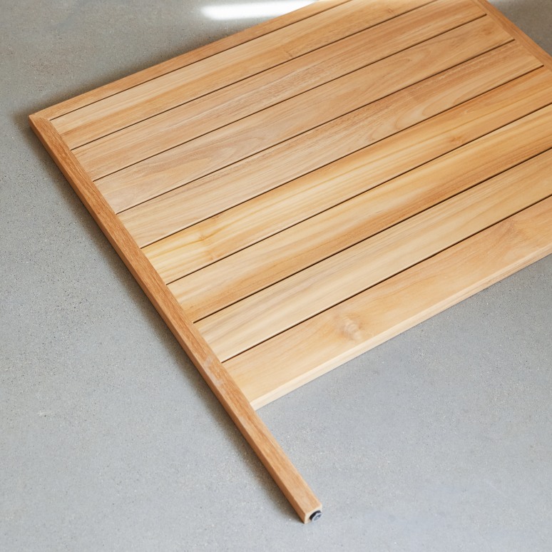 Minimalys - Cabecero infantil de teca maciza de 95 cm