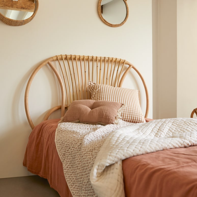 Leontie - Kinder-Kopfteil aus Rattan 120 cm