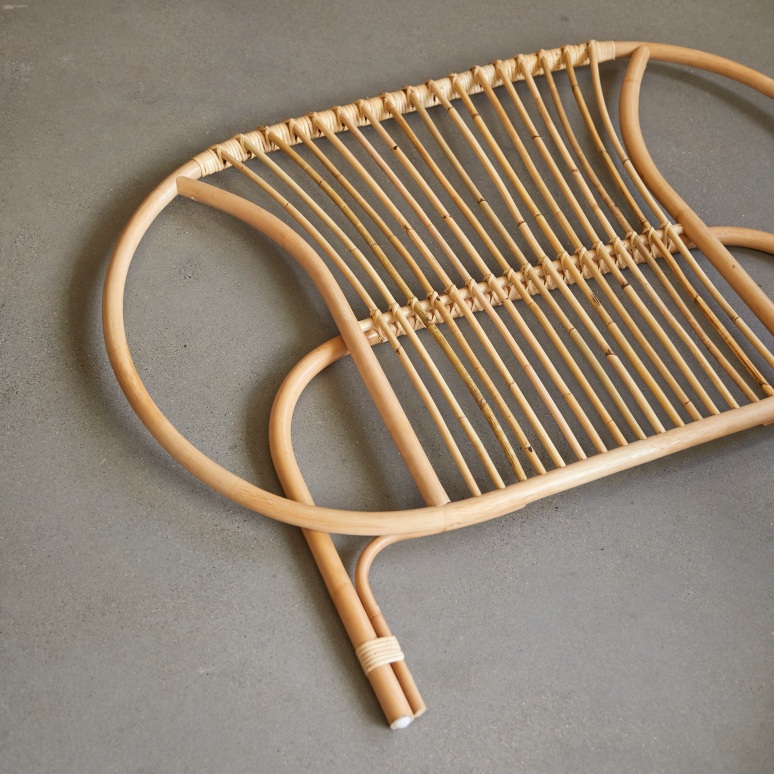 Leontie - Testiera per bambini in rattan 120 cm