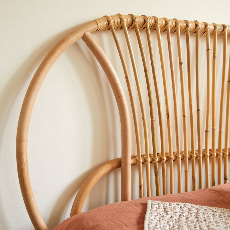 Leontie - Kinder-Kopfteil aus Rattan 120 cm