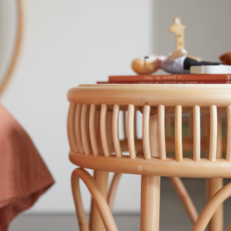 Zita - Children's rattan bedside table