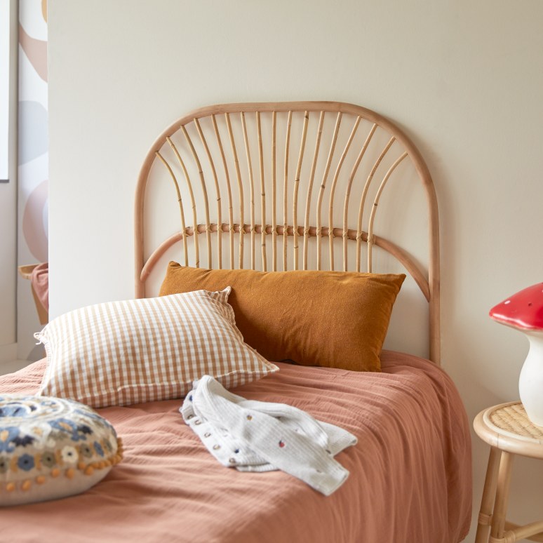 Colette - Rotan hoofdbord voor kinderkamer 90 cm 