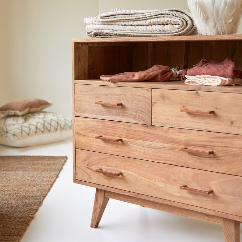 Oslo - Children’s chest of drawers in solid acacia wood