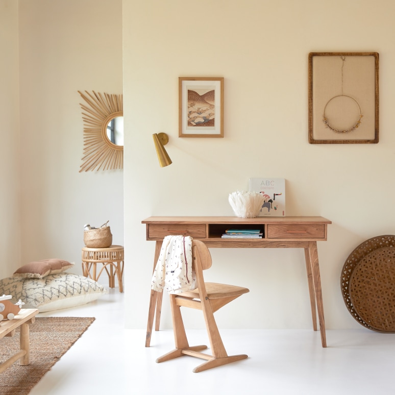 Oslo - Kids desk in solid acacia