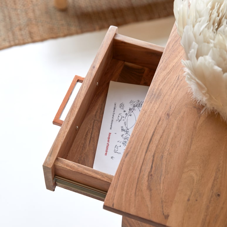 Oslo - Kinder-Schreibtisch aus massiver Akazie