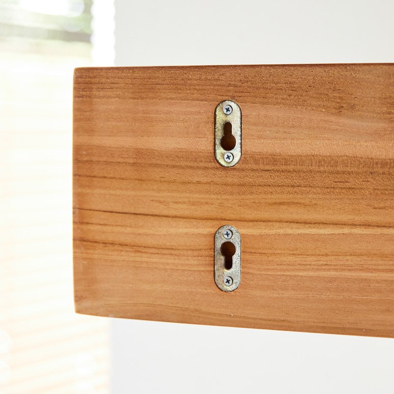 Sasha - Mensola da parete per bambini in teak massello 60 cm