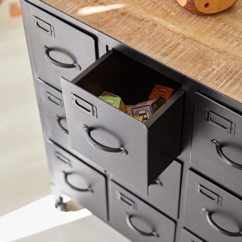 Industriel - Cómoda infantil de metal