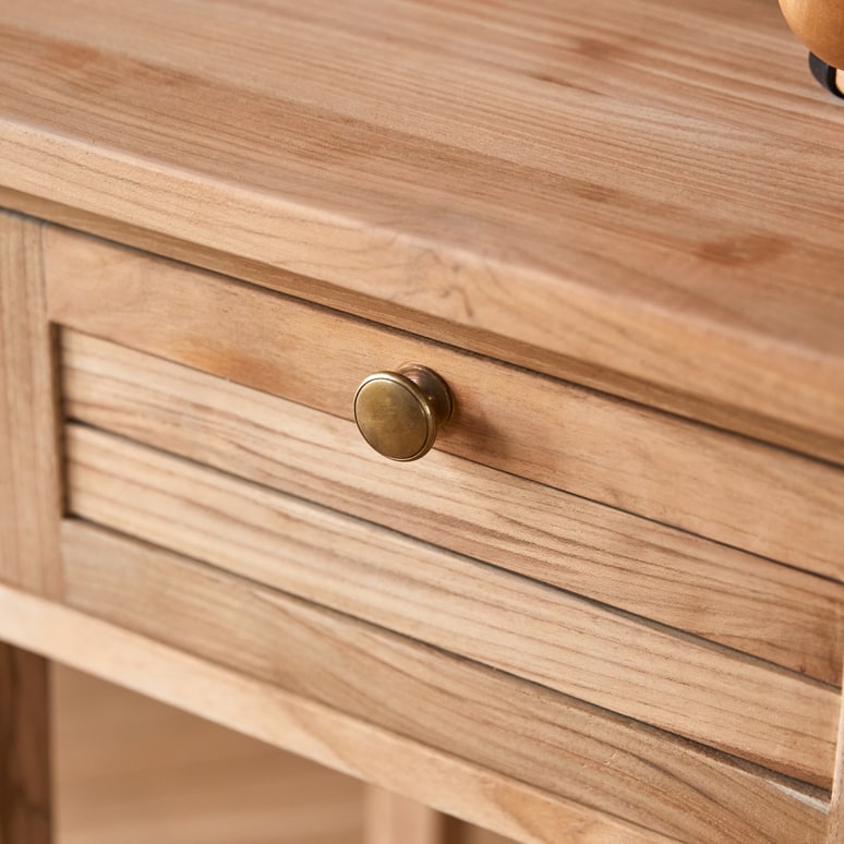 Suzette - Nachtkastje voor kinderen van massief teakhout