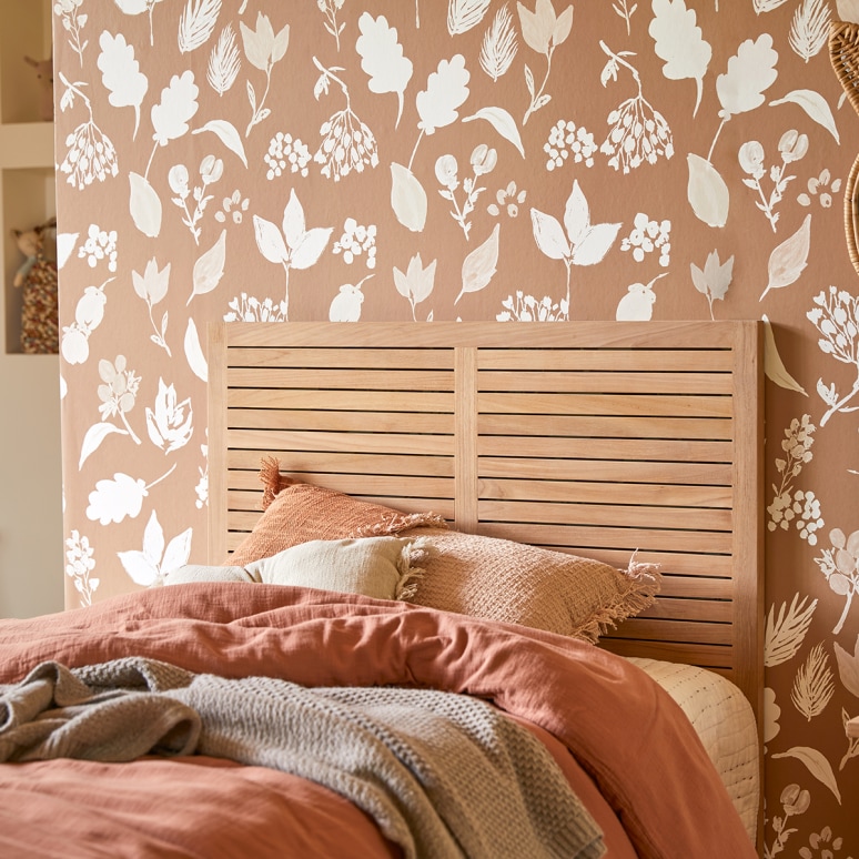 Suzette - Children’s headboard in solid teak, 95 cm