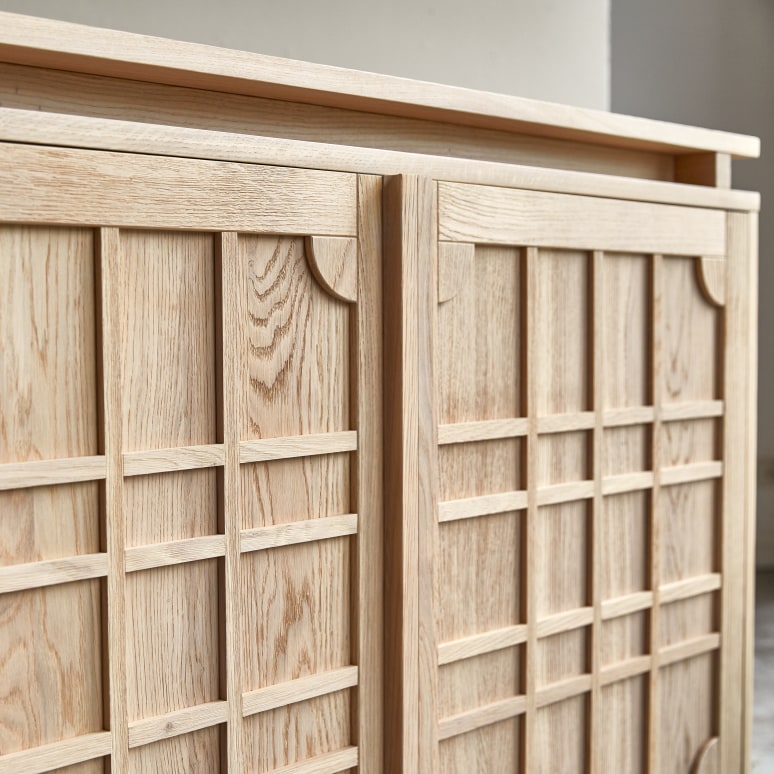 Bodi - Buffet in legno di quercia massello 120 cm