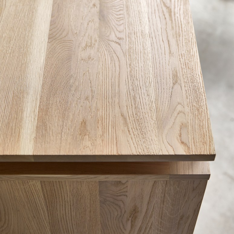 Bodi - Buffet in legno di quercia massello 120 cm