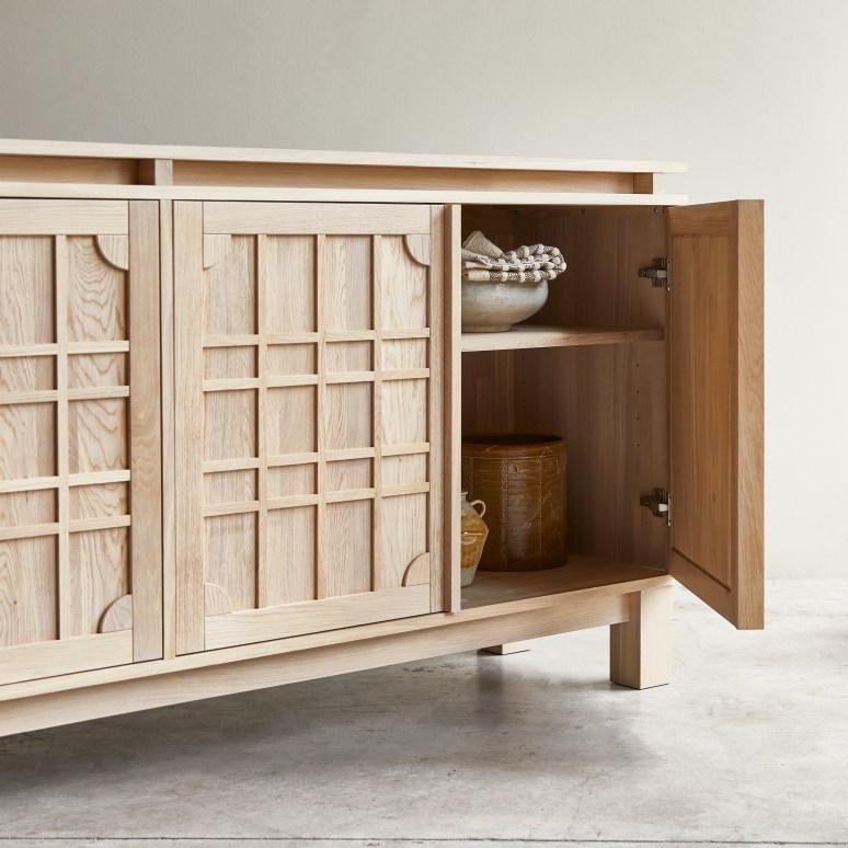 Bodi - Massief eikenhouten buffet 220 cm