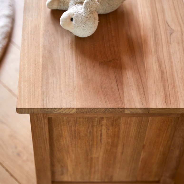 Suzette - Kist voor kinderkamer van massief teakhout