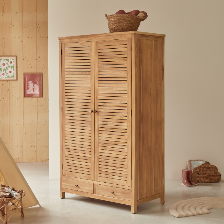 Suzette - Armoire enfant en teck massif