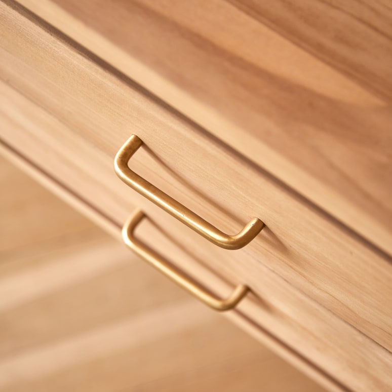 Kort - Children's desk in solid teak 