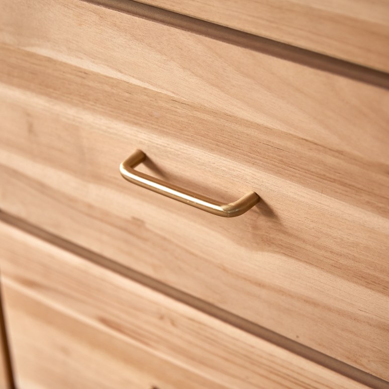 Kort - Children's small chest of drawers in solid teak