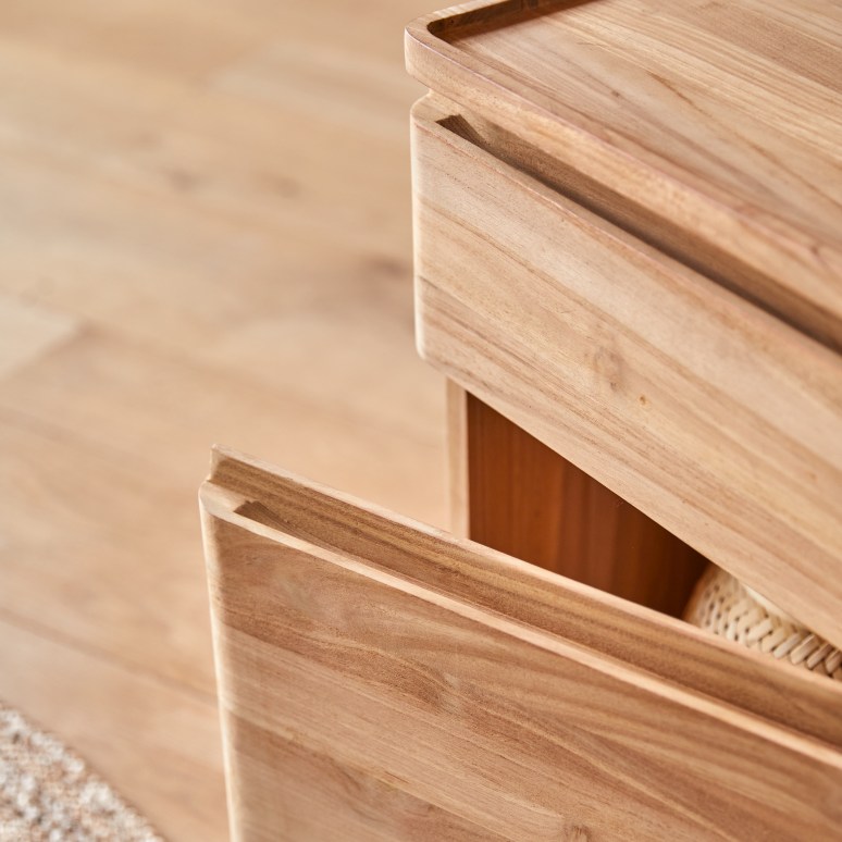 Nino - Comodino per bambini in teak massello