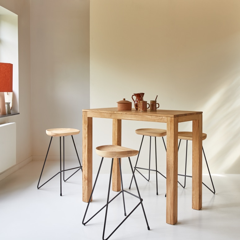 Eden - Massief eiken bartafel voor 2/4 personen