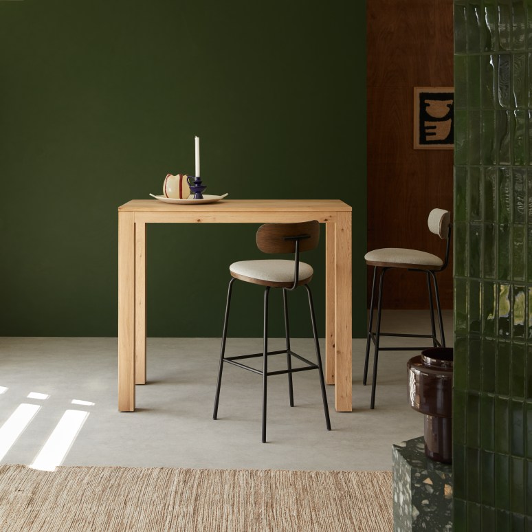 Eden - Massief eiken bartafel voor 4/6 personen