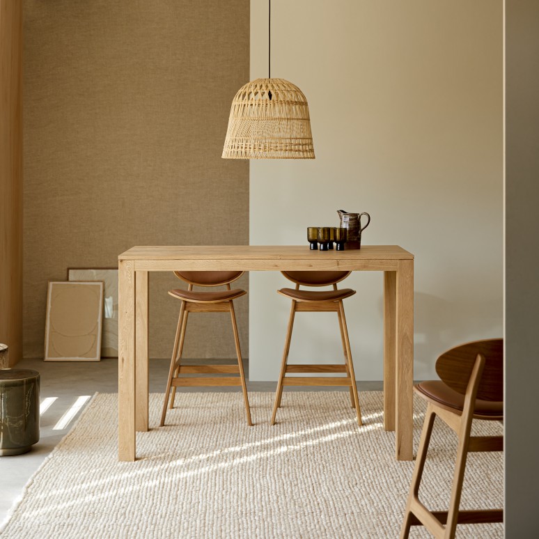 Eden - Solid Oak Bar Table for 2 to 4 people