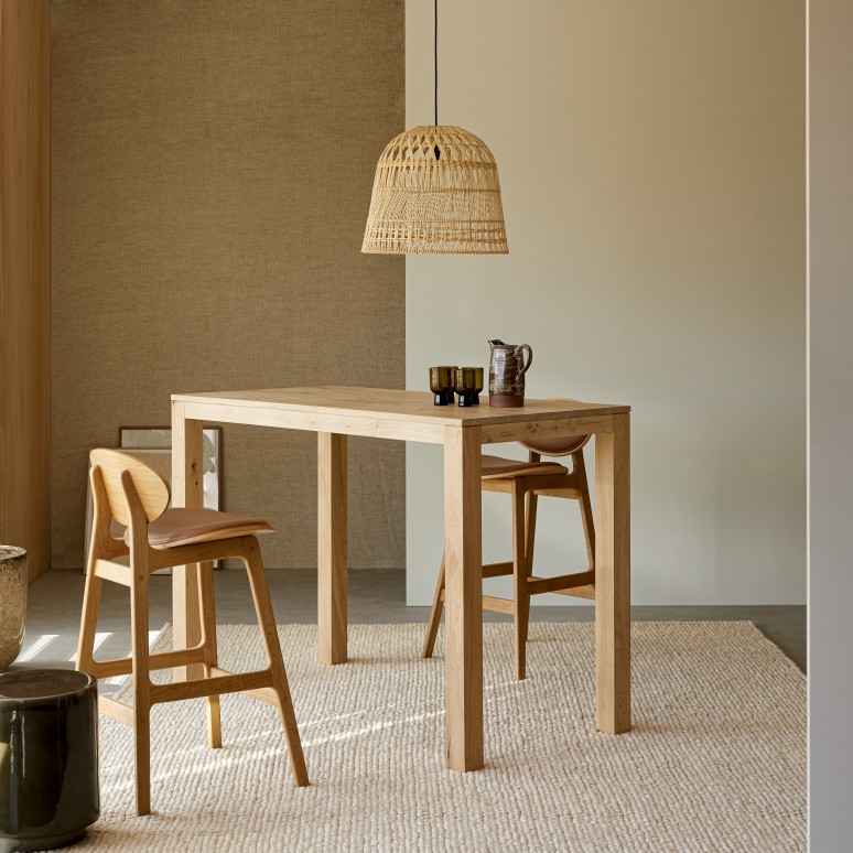 Eden - Massief eiken bartafel voor 4/6 personen