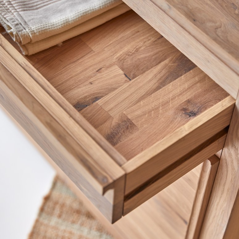 Luce - Credenza in legno di quercia massello 120 cm