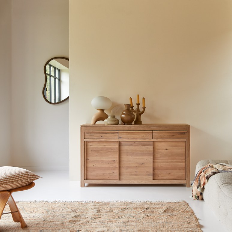 Luce - Solid oak sideboard 150 cm