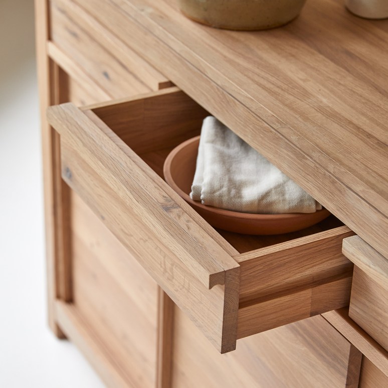 Luce - Solid oak sideboard, 150 cm
