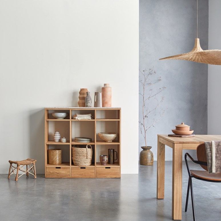 Fado - Lampada a sospensione in rattan 125