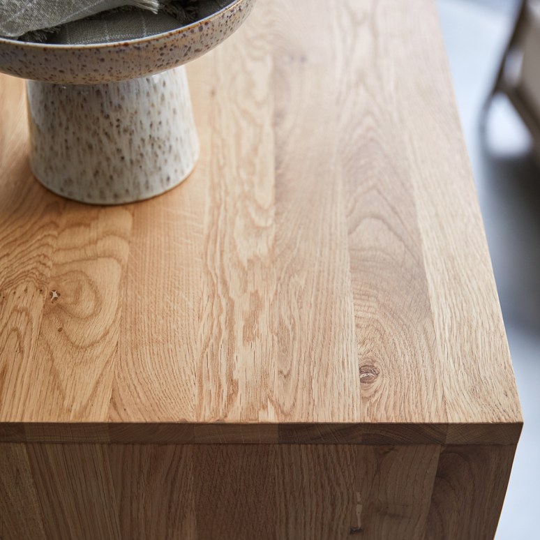 Miho - Consolle in legno di quercia massello