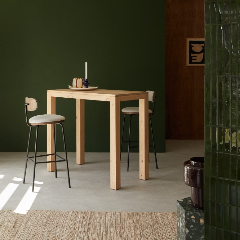 Eden - Massief eiken bartafel voor 4/6 personen