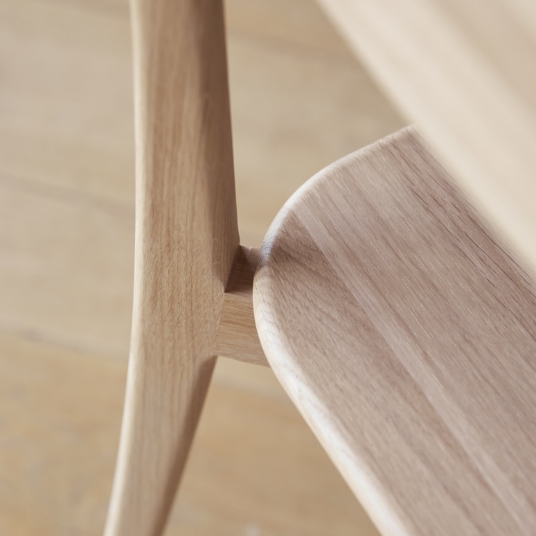 Abel - Set of 2 Solid Oak Chairs