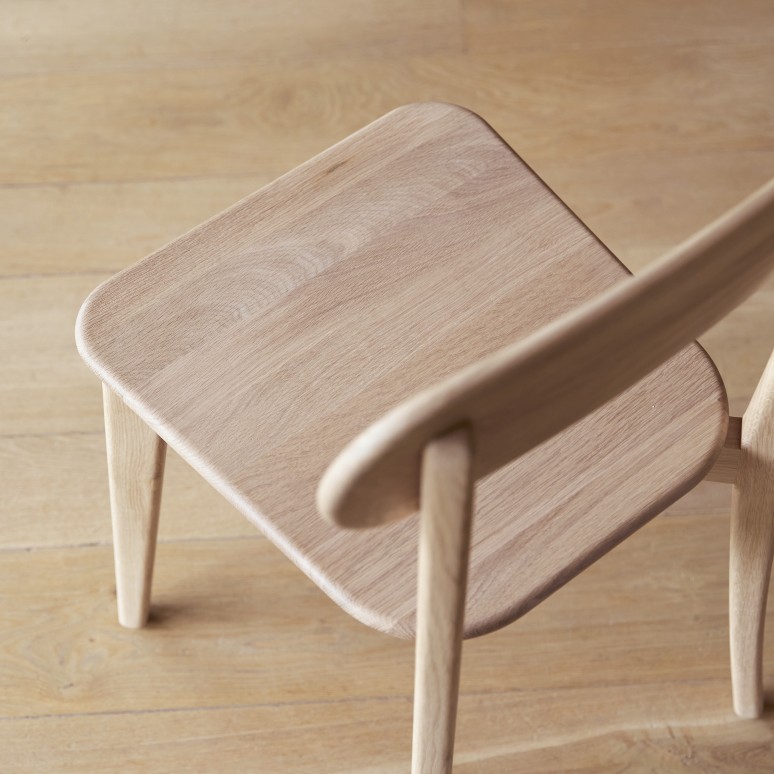 Abel - Chaise en chêne massif