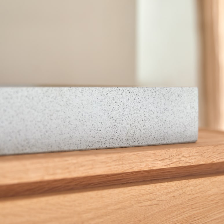 Timon - Vasque carrée en terrazzo premium White