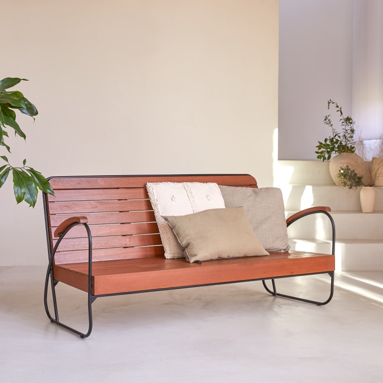 Key Wood - 3-seater bench in solid acacia