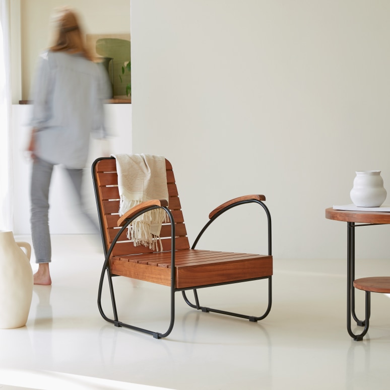 Key Wood - Fauteuil van massief acacia