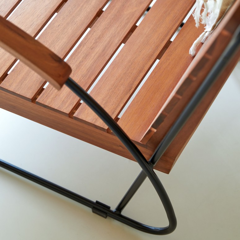 Key Wood - Poltrona in legno di acacia massello