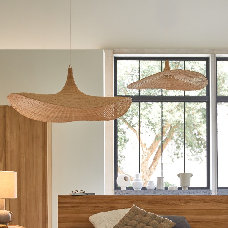 Fado - Rattan pendant light 85